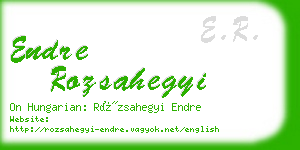 endre rozsahegyi business card